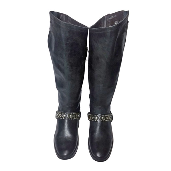 Golden Goose Black Leather Motorcycle Boots Size 6 - Picture 2 of 8